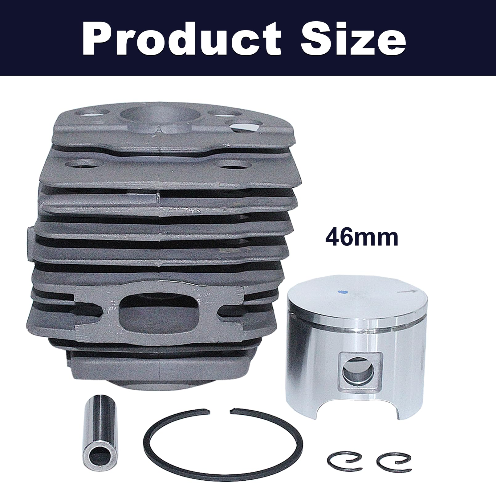 Zylinder-Kupplungstrommel-Vergaser-Kit, für Husqvarna 55, 55 Rancher 51 Kettensäge, 503609171, 505275719, 503162103, 537127901,