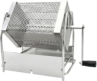 Manual Coffee Roaster Rotating Drum Stainless Crank Even Roasting Chamber Suitable for Coffee Enthusiasts Home Cafe