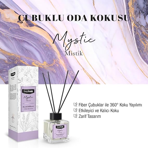 Deep Fresh Çubuklu Oda Kokusu 100 ml (Mistik)