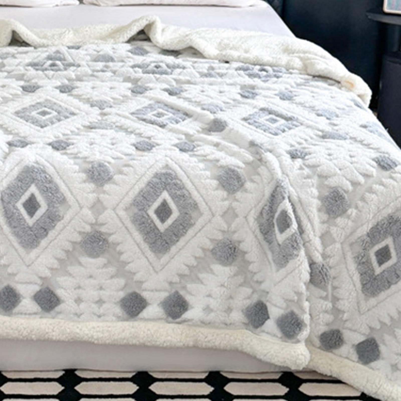 Couverture de confort contre le froid hivernal en velours double couche