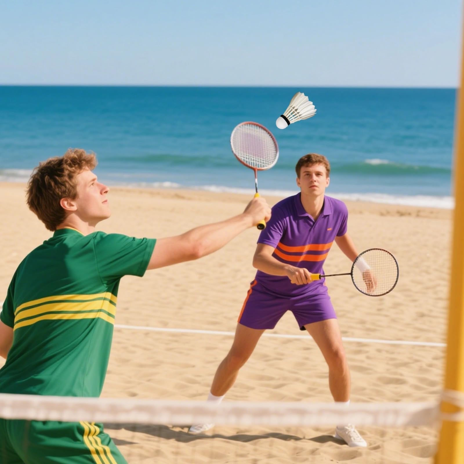12 plumas de bádminton, volantes de recreación para entrenamiento en interiores y exteriores, plumas de ganso de calidad y larga duración, rendimiento de vuelo de precisión, tamaño estándar que