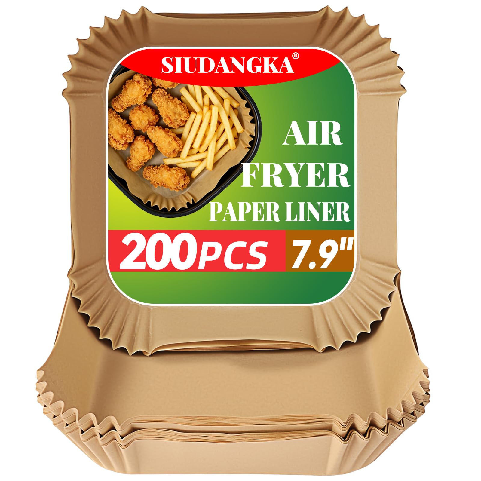 SIUDANGKA Air Fryer Liners - Non-Stick & Easy Cleanup -9