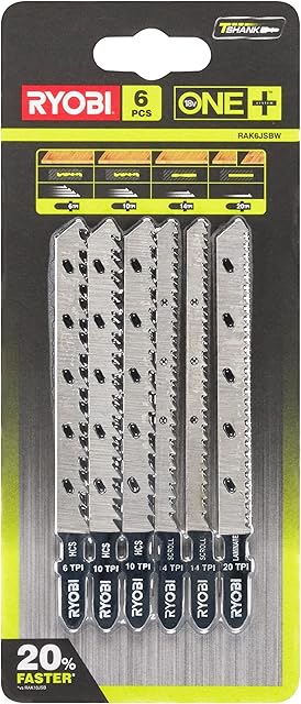 Ryobi RAK6JSBW Jigsaw Blade Set (6 Piece)