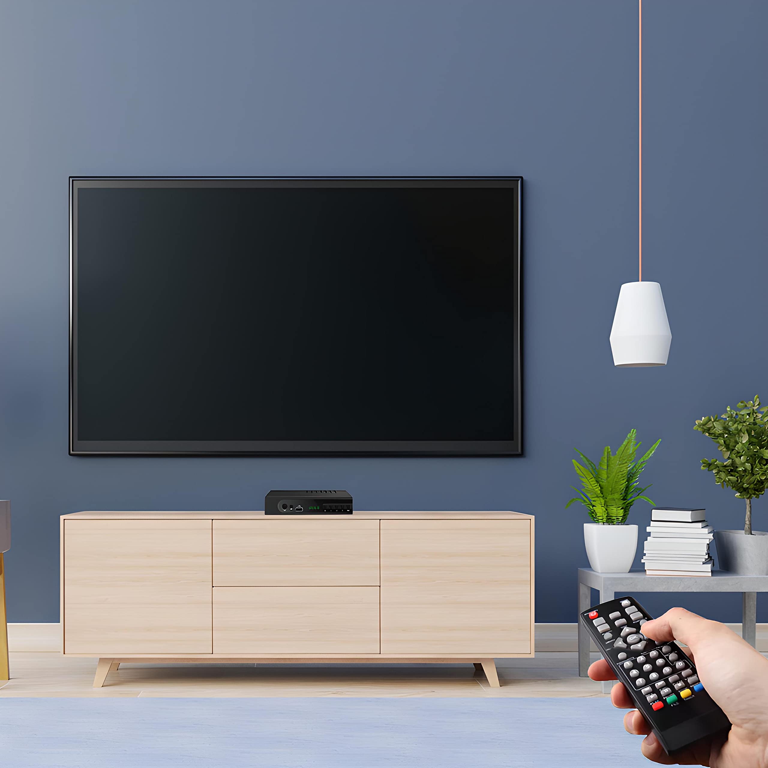 Retoo DVB-T2 Receiver Full HD TV Tuner mit Fernbedienung, HDTV Mediaplayer mit PVR Aufnahmefunktion und Timeshift, Digital Empfänger mit H.265 HEVC, Kabel-Receiver mit USB, Schwarz