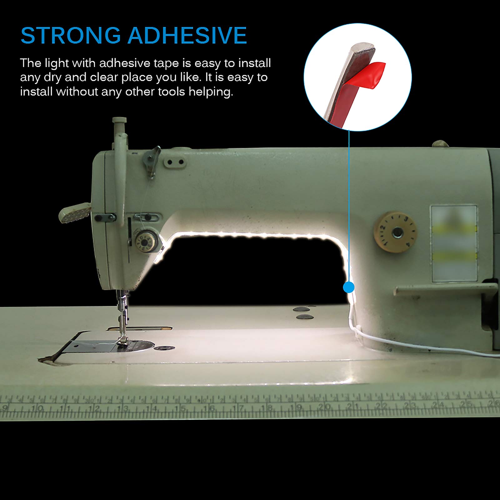 Miawtro Sewing Machine Light Strip,30cm-4000K USB LED Light Strip - Image 3