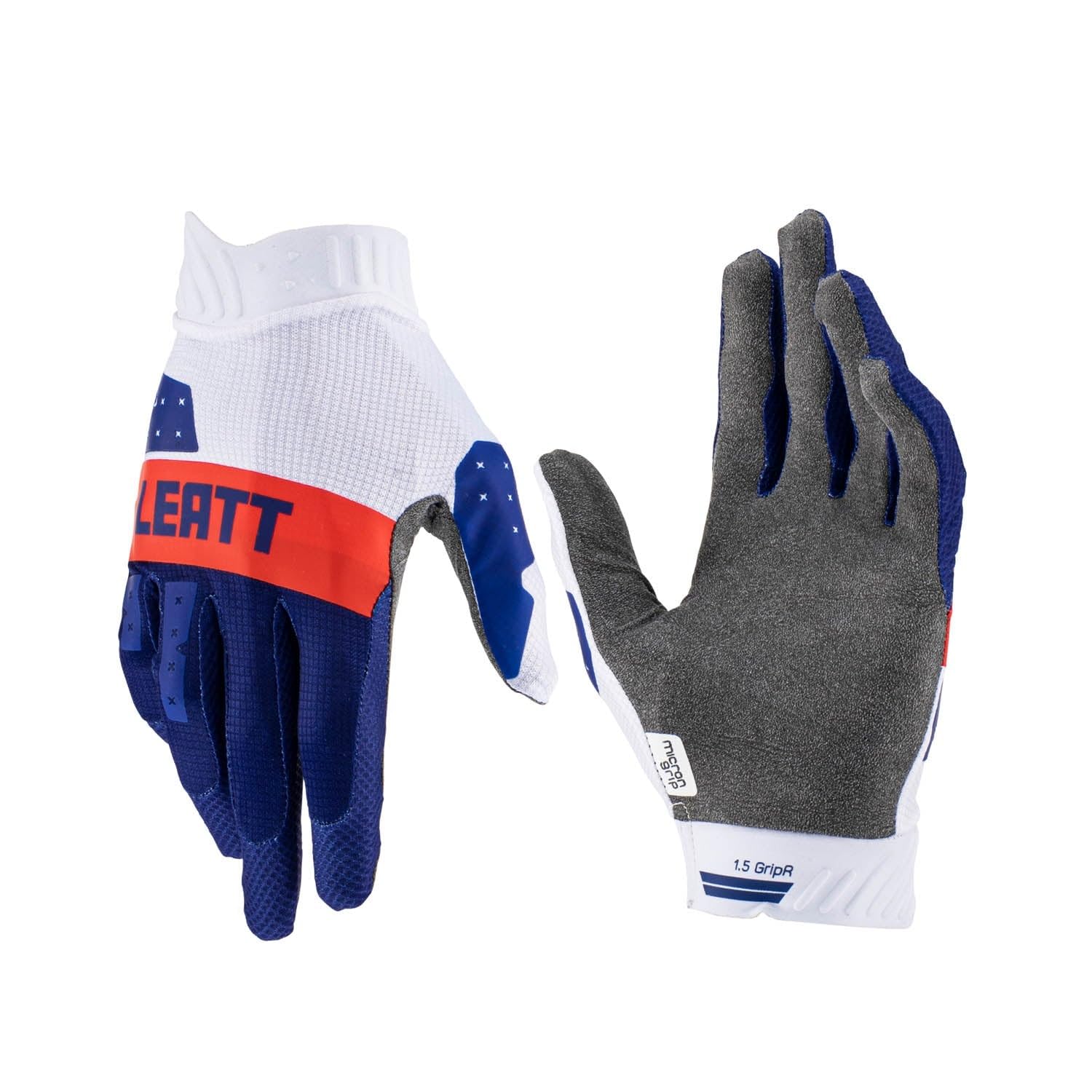 Leatt Gloves Moto 1.5 GripR Adult (Red/Blue - Large)