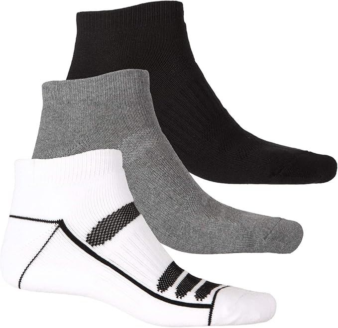 Columbia Sportswear LowCut Socks 3Pack, Below the Ankle (For Men) (WHITE BLACK GREY