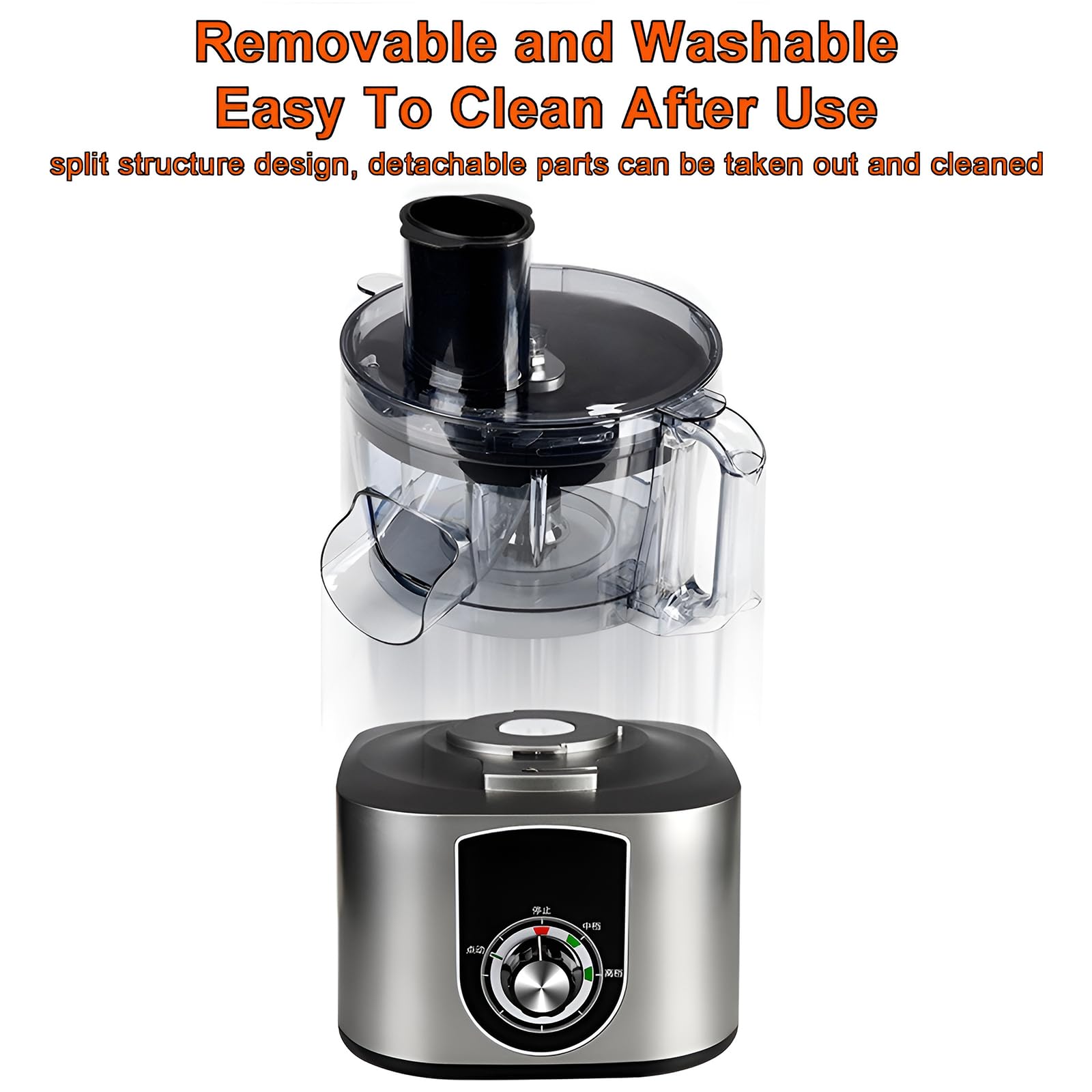 Robot da cucina elettrico da 600 W, affettatrice, tritatutto e tagliaverdure da 5 litri per cucine professionali.