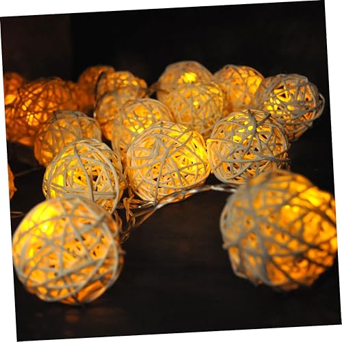 Miniatura 9 de Pequeña cadena de luces LED de ratán con pilas, luces decorativas para Navidad, boda, fiesta, decoración interior y exterior