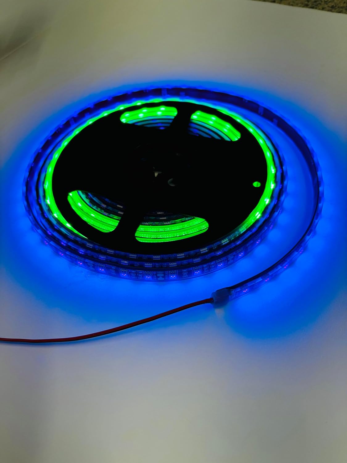 16 Foot UV and Green LED Strip, Black Fishing Light, Fluorescent, Florescent, Ultraviolet Boat bass Fishing 12v dc Priority Shipping Pontoon Kayak John Boat Florescent line Glow