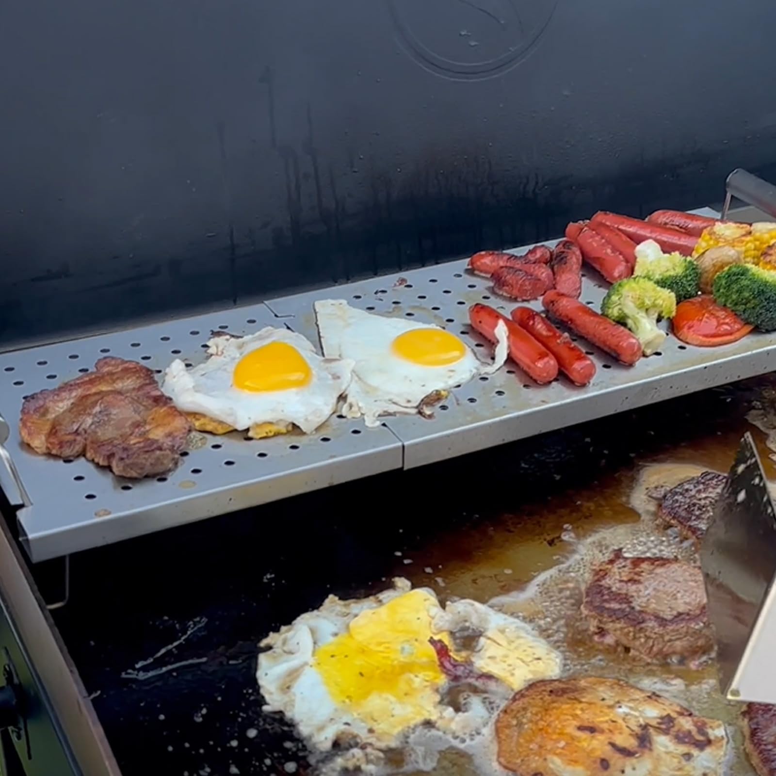 Griddle Racks Snapklik.com : Adjustable Griddle Warming Rack For Blackstone 17/22/28 ...