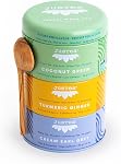 JusTea BLACK TEA TRIO | 3 Flavour Tin Variety Pack with Hand Carved Tea Spoon| 45+ Cups of Loose Leaf Tea | High Caffeine | Award-Winning | Fair Trade | Non-GMO