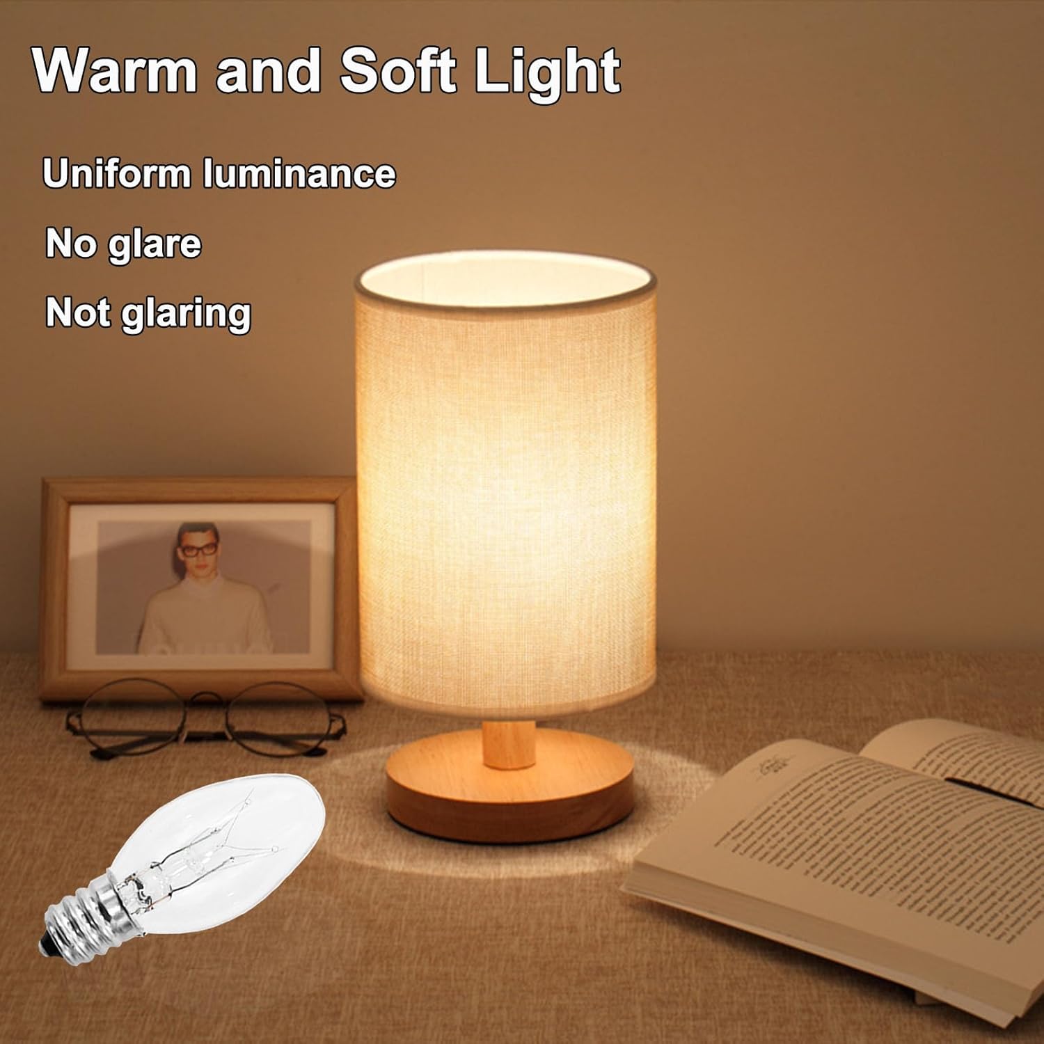 PaeorRorL Night Light Bulbs 4 Watt 15 Pack E12 Base Dimmable Plug in Night Light Bulbs - C7 Small Light Bulb Replacement for Night Lights,Christmas Lights,Table Lamps & Porch,Clear Warm White Glow