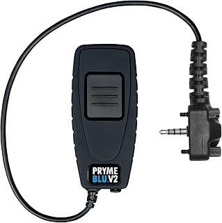 PRYMEBLU® BT-522s-V2 Bluetooth Wireless PTT Button and Headset Adapter(Version 2) with Adjustable Strap - Fits: Vertex(x22s) Radios with Single Pin and 2 Locking Screws