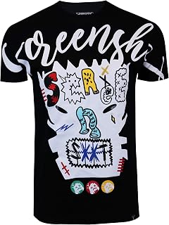 SCREENSHOT 1202-SS-2 Mens Hipster Hip-Hop Premium Urban Streetwear Latest Animation Fashion T-Shirts