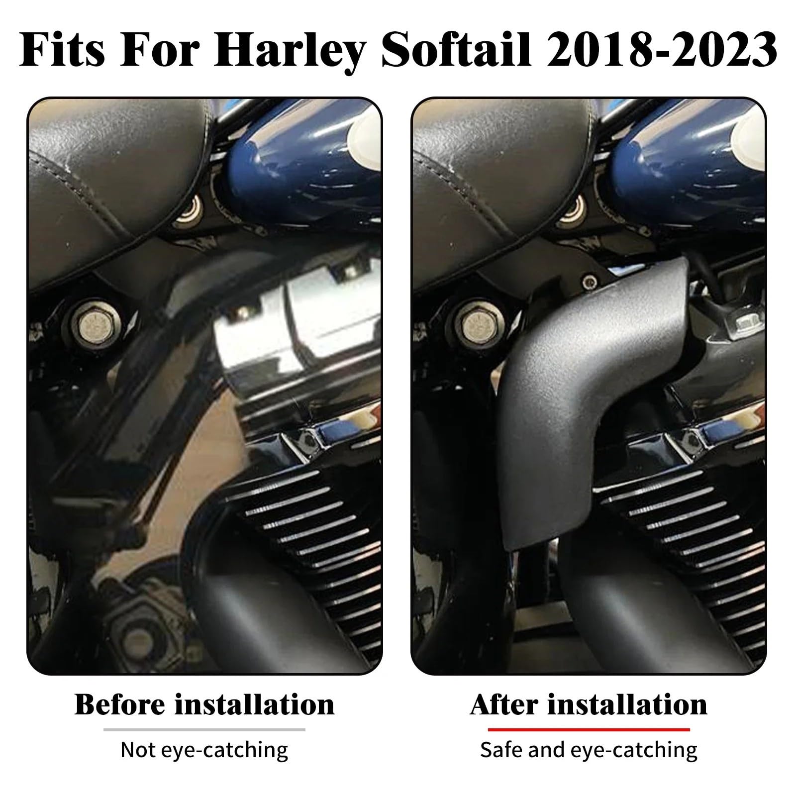 MotocyklŚrodkowa ramaOsłona termicznaOsłona wykończeniowa do Harley Softail Breakout Street Bob Fat Bob Low Rider FLSTF FXBRS2018-23 Deflektor motocykla