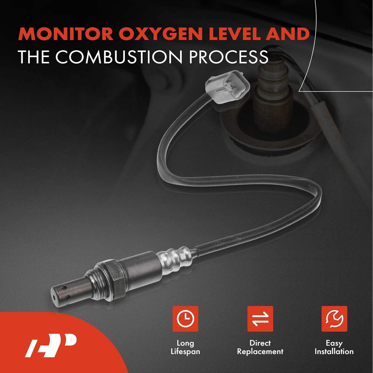 A-Premium O2 Oxygen Sensor Compatible with Mercedes-Benz C240 2001-2022, C32 AMG 2002-2004, C320 2001-2005, C55 AMG 2005-2006, CLK320 2003-2005, CLK500, CLK55 AMG, Upstream & Downstream, 4-PC Set