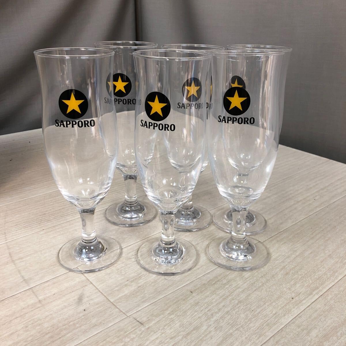 Amazon.co.jp: KT376 サッポロ 黒ラベル 樽生 380型足付きビヤグラス⑦