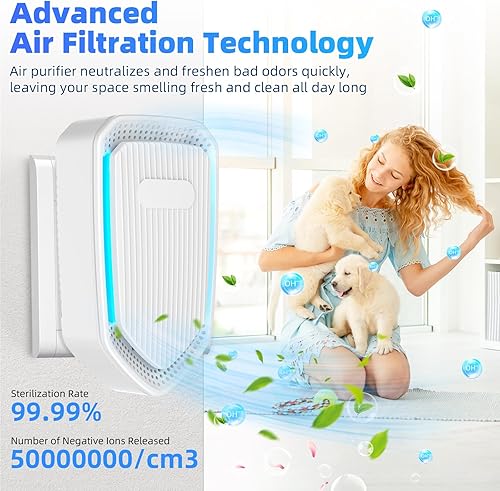 Miniatura 5 de 6 unidades de ionizadores de aire enchufables para el hogar, ambientador de aire de iones negativos, purificadores de aire portátiles silenciosos