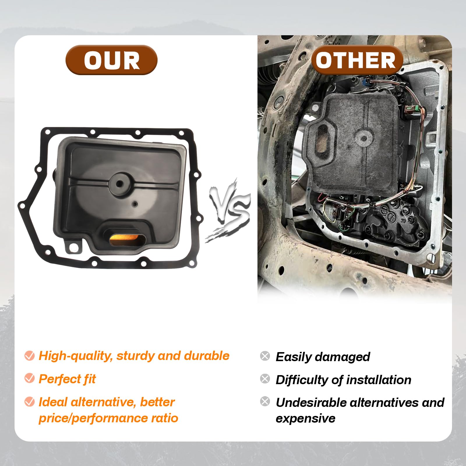 ACCYPRO 62TE Kit De Filtre Et Joint De Transmission Automatique 68018555AA Pour Dodge Grand Caravan Journey - 6