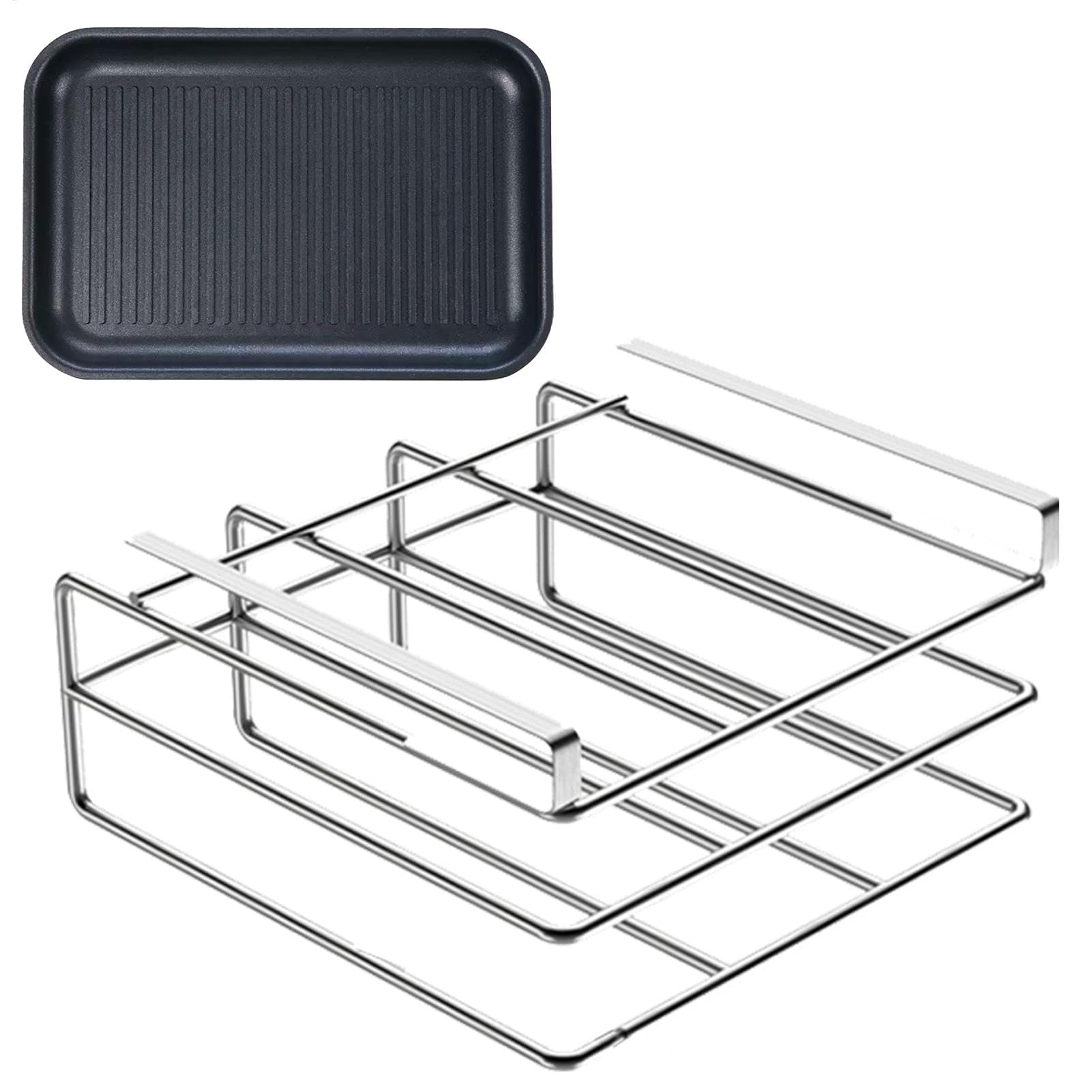 Schneidebrett-Halterung für Unterschrank, zum Aufhängen, Pfannendeckelständer, Küchenschneidebrett, platzsparende Küchenaufbewahrungslösung und stilvolles Design