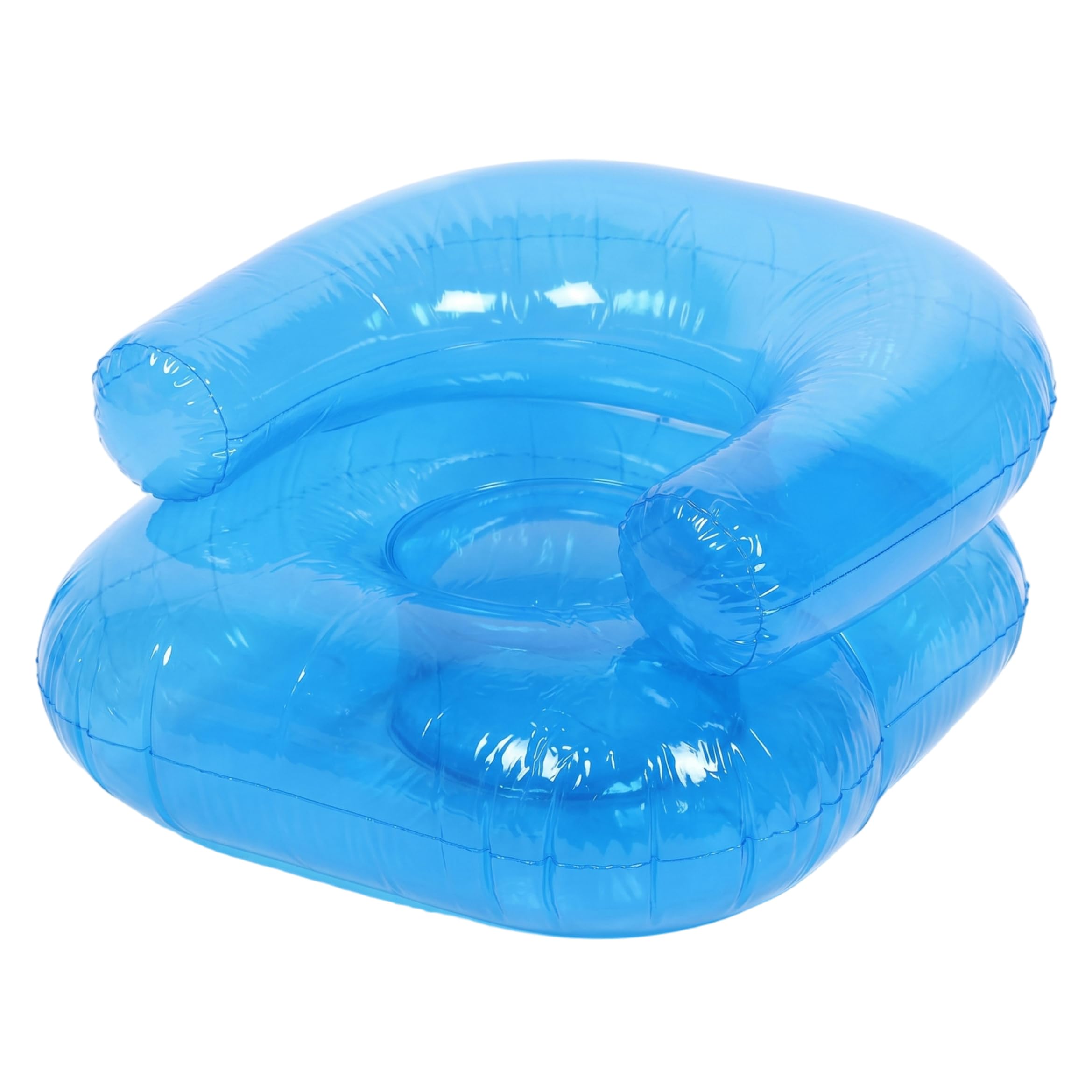 Canapé gonflable pour le camping et le jardin en PVC bleu épais