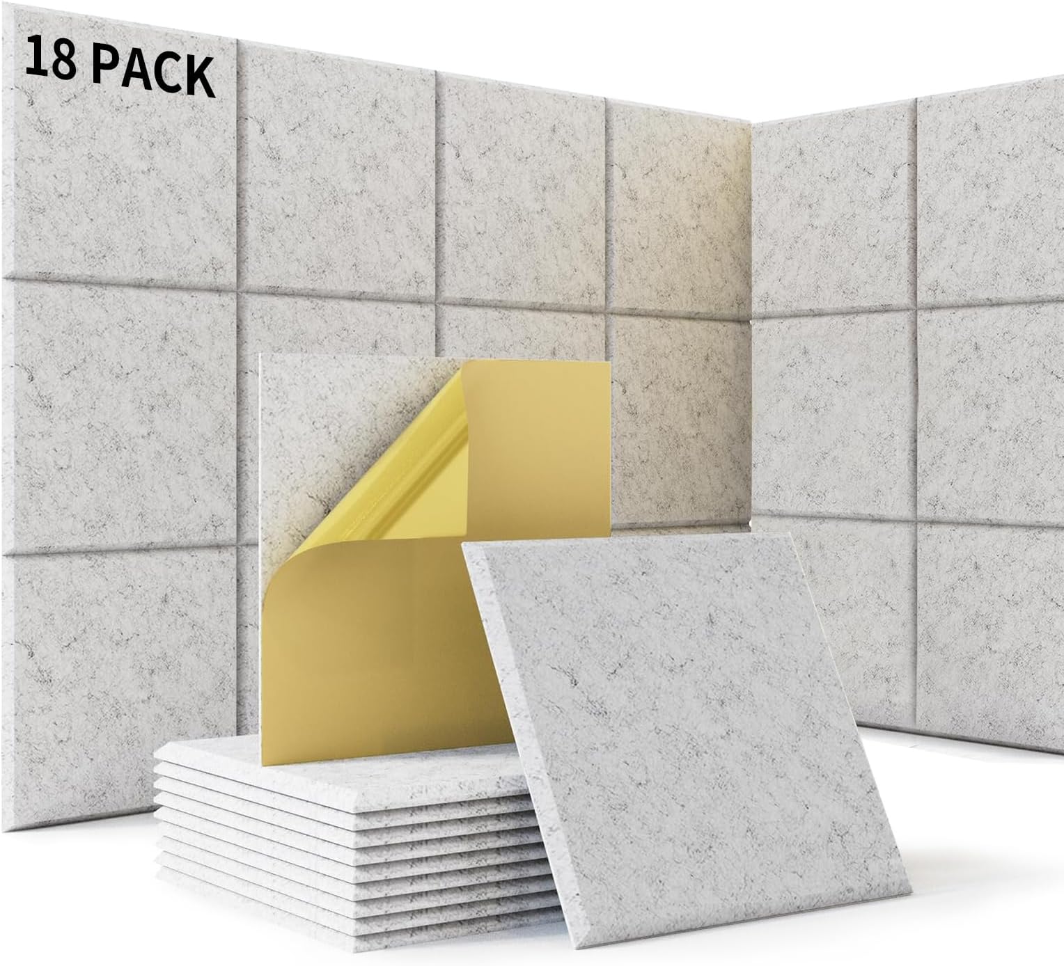 Pannelli Fonoassorbenti Adesivi 30x30cm - 12 Pezzi Per Studio Registrazione E Home Theater - Foto 2