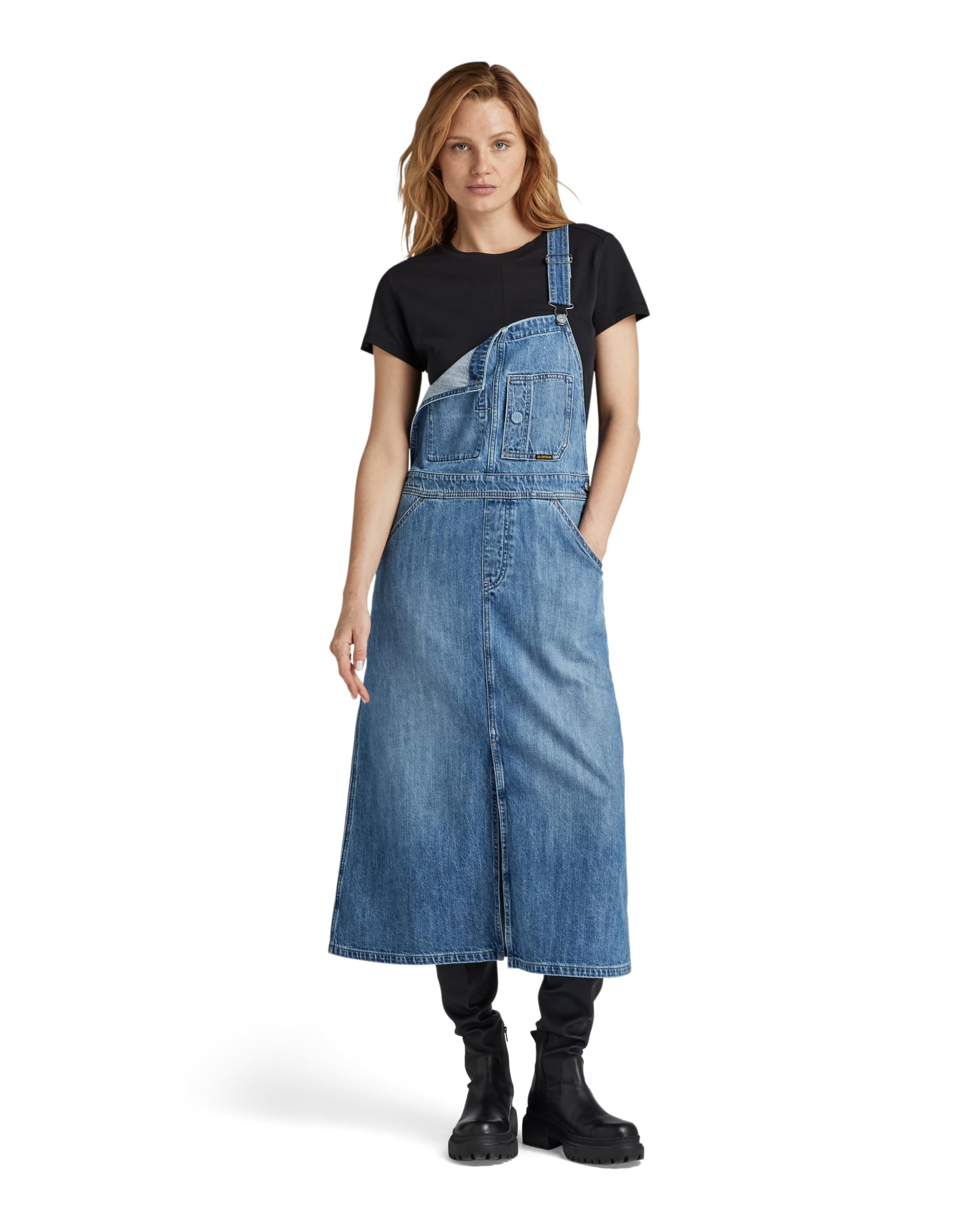 G-STAR RAW Vestido Midi Dungaree Informal para Mujer