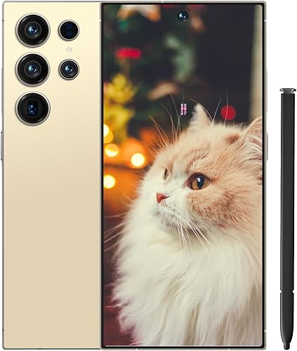 Echoamo Teléfono celular I25 Ultra desbloqueado, 8 GB+256 GB pluma incorporada 7000 mAh batería todo el día teléfono inteligente, pantalla FHD+ de
