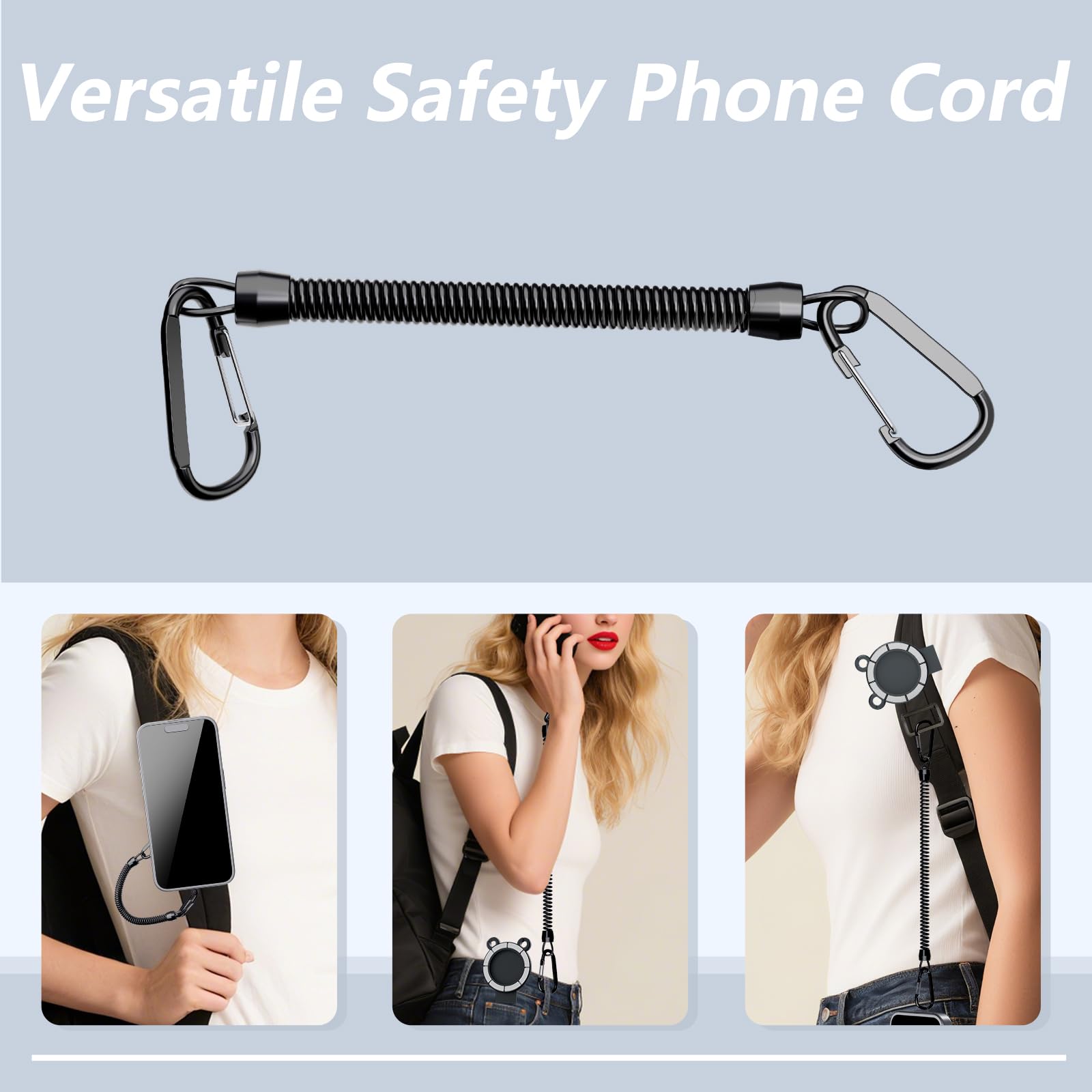 Supporto Per Telefono Antifurto Retrattile Cordino Di Sicurezza - Foto 3