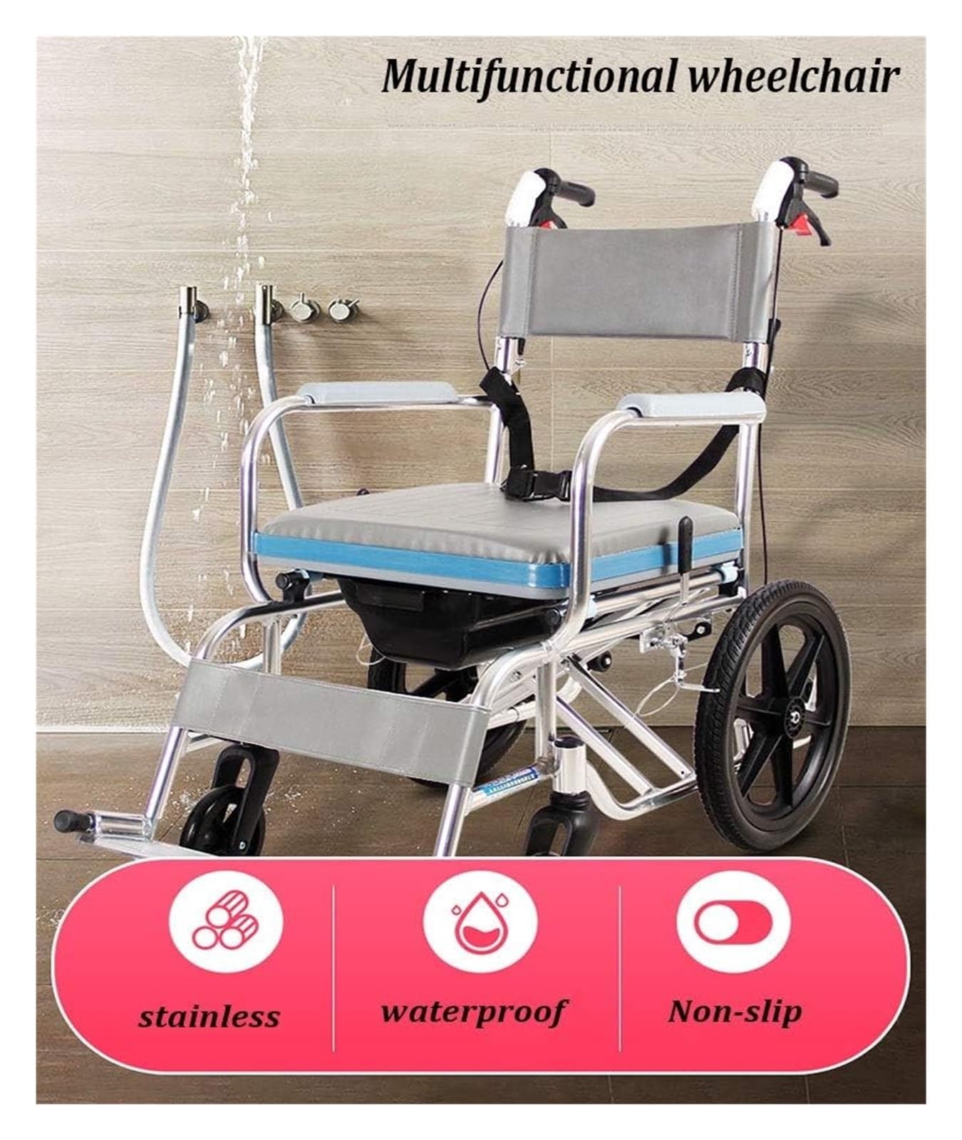 Składane Wózki Inwalidzkie Składany Wózek Inwalidzki Aluminiowy Wielofunkcyjny Przenośny Wózek Dla Osób Starszych Podłokietnik Dla Niepełnosprawnych Wózki Rehabilitacyjne Pooperacyjne