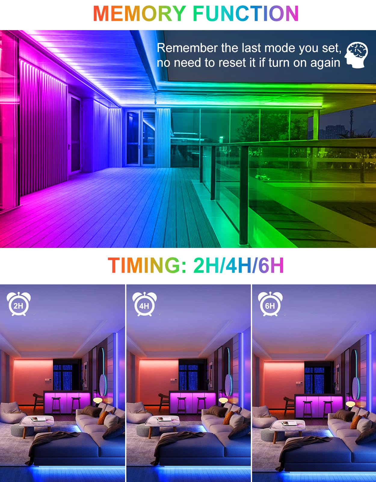 CLY Faretto LED RGB Esterno 25W, Barra LED RGB da Esterno con Telecomando 360° RF Impermeabile IP66, 10 Colori Cambia 30 Modalità Dinamiche 6 Luminosità, Memoria Funzione, Luce RGB per Esterni Festa
