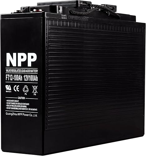 NPP FT12-100Ah 12V 100Ah Batería SLA de ciclo profundo AGM de acceso frontal La batería definitiva en la que finalmente puedes sentirte seguro