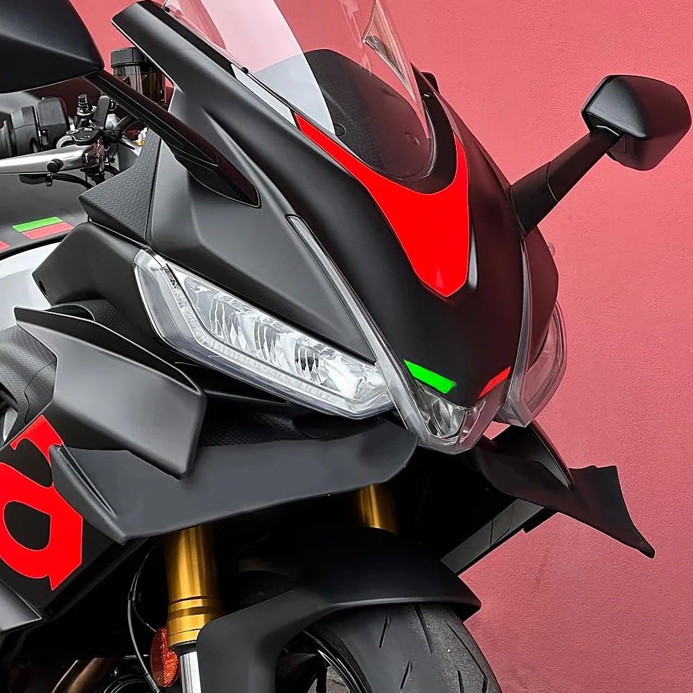 do aerodynamicznego zestawu WSinglet Aprilia RS660 | Akcesoria motocyklowe, zestaw skrzydeł, czarny, spojler, przednia owiewka