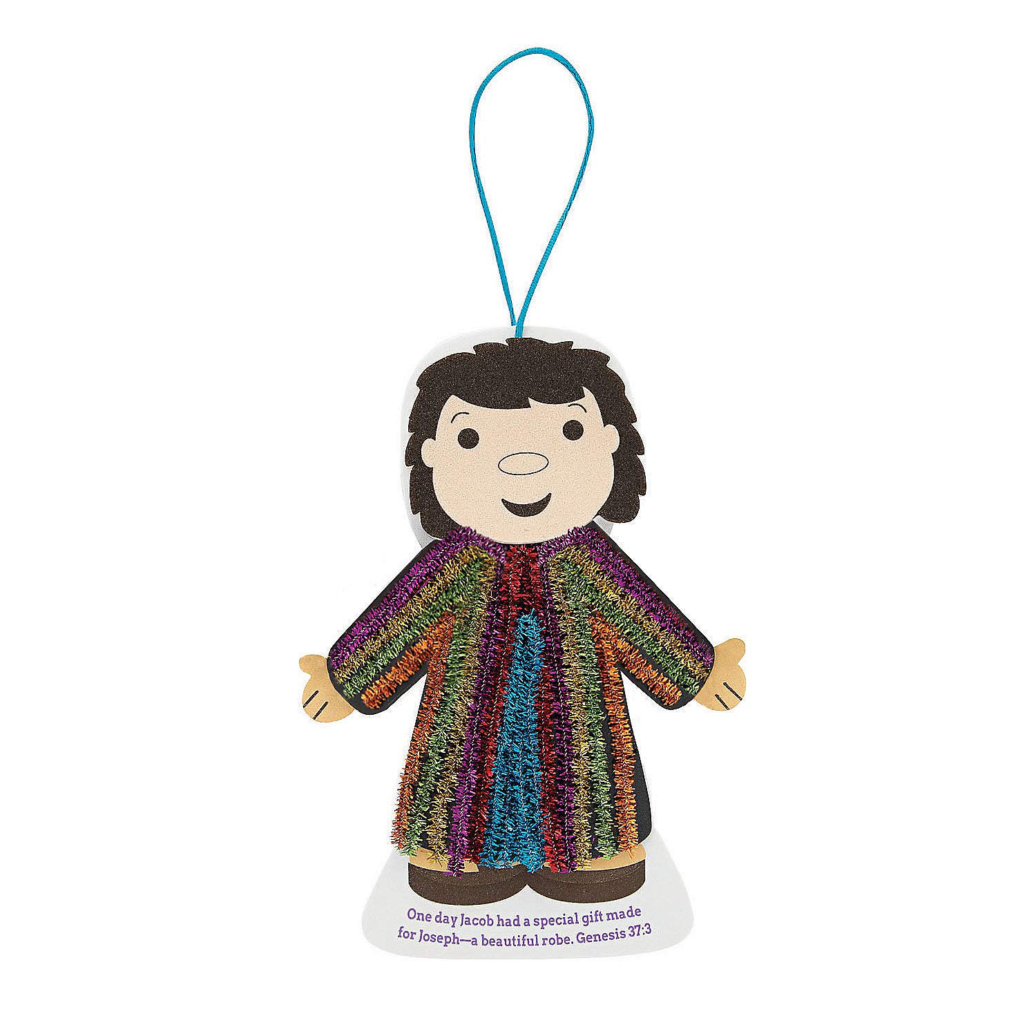 Fun Express Joseph's Coat Chenille Stem Craft Kit - Craft Kits - VBS Vacation Bible School Supplies/Decor - 12 Pieces
