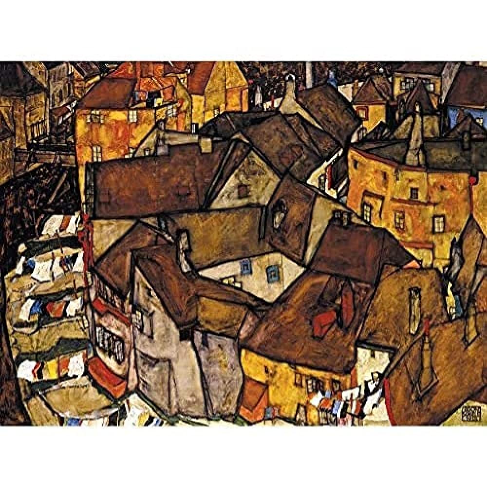 Egon Schiele Krumau Crescent Of Houses Unframed Wall Art Print Poster Home Decor Premium