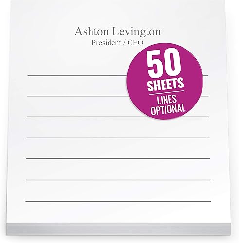 Notas adhesivas blancas impresas personalizadas de 30 x 30in almohadillas adhesivas personalizadas con el nombre de tu empresa líneas con rayas o