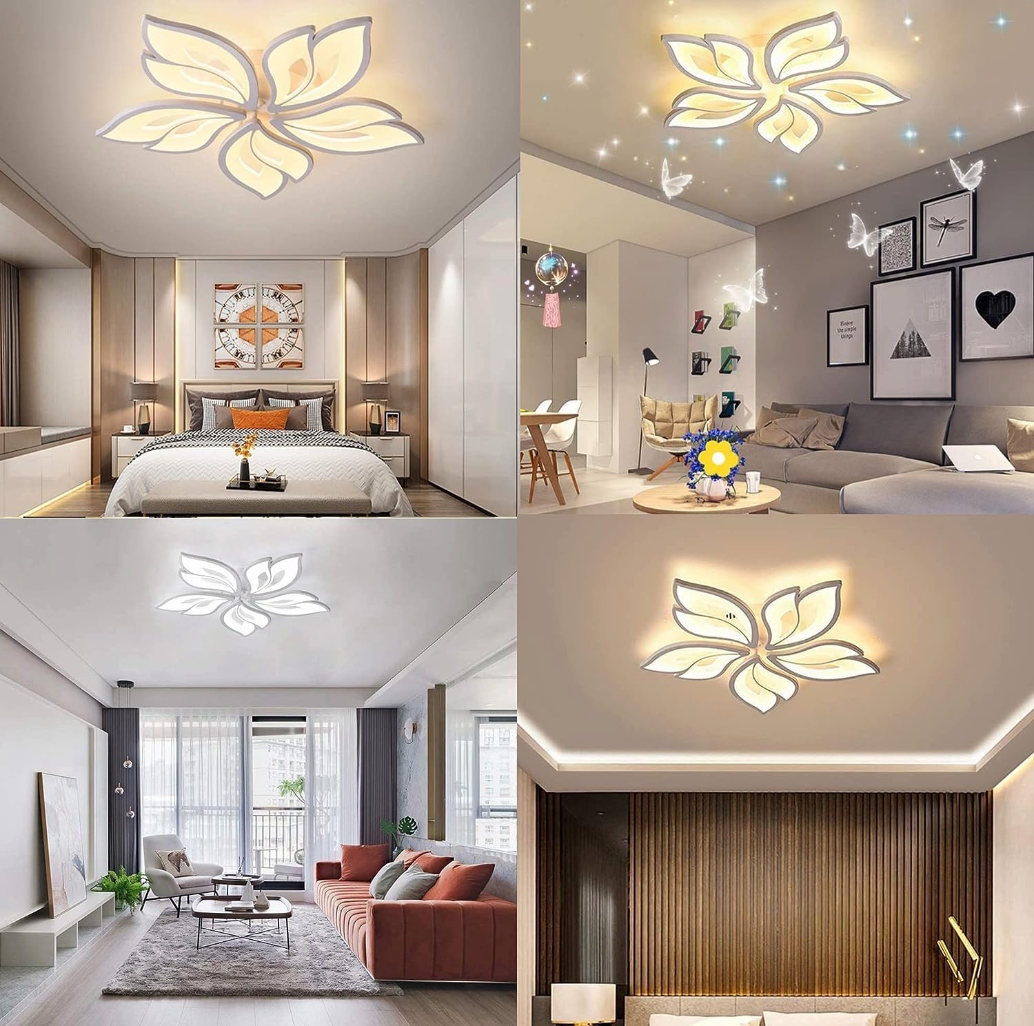 Plafoniera LED Arcadia 80cm Dimmerabile Con Telecomando E App - Luce Calda/Fredda Per Casa - Foto 7