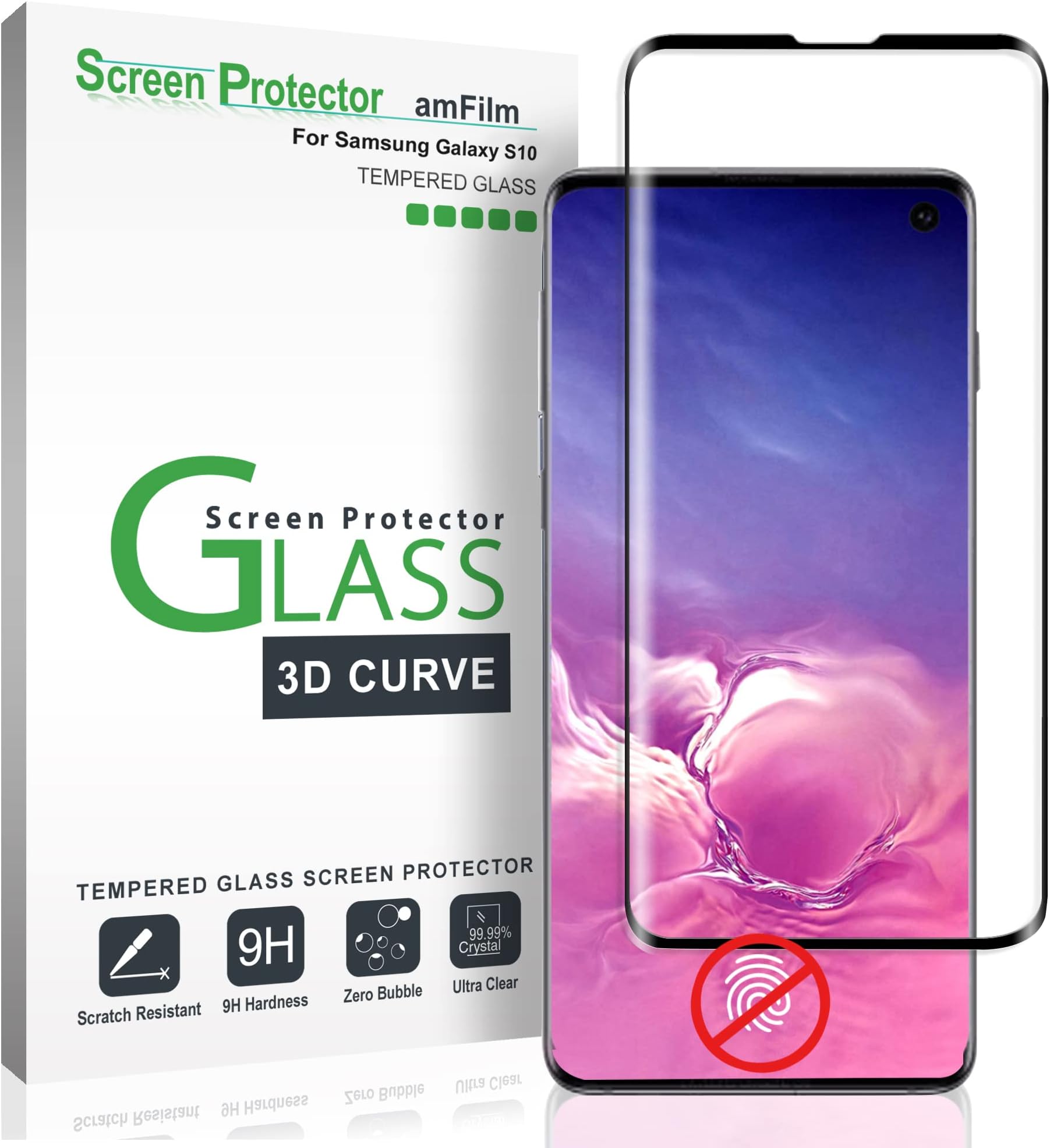 JETech Screen Protector for Samsung Galaxy S10, TPU Ultra HD Film, Case