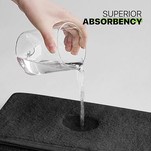 Miniatura 6 de Magshion Juego de 6 toallas de mano de algodón suave para baño, color turquesa