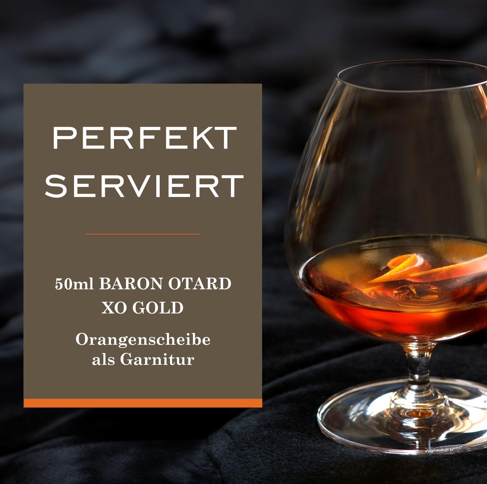 Baron Otard XO Gold Cognac, 40 Vol.-%, 70 cl / 700 ml, doppelt destillierter Premium-Cognac, gereift in Eichenfässern, mit Aromen von schwarzem Trüffel, Sandelholz und Pflaume