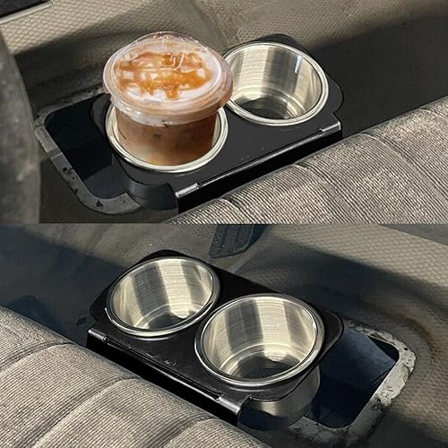 Miniatura 3 de Portavasos para camionetas Chevy 1988-1994 con asientos de banco y portavasos de acero inoxidable