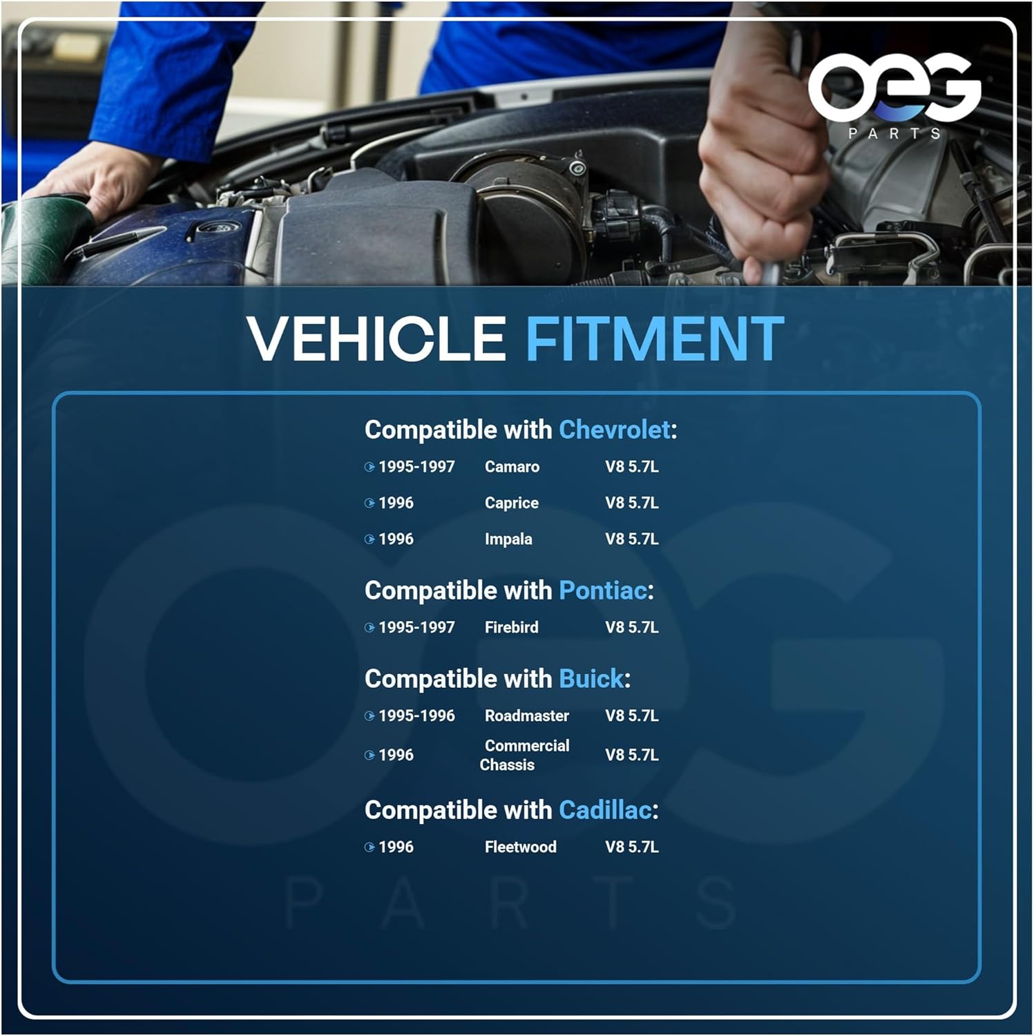 OEG Parts New Starter Compatible with Chevrolet Camaro 1995-1997, Caprice 1996, Impala 96, Compatible with Buick Roadmaster 95-96, Compatible with Pontiac Firebird 95-97, 10465293, 19136222, 10465293