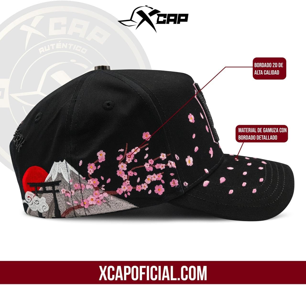 XCAP NY Japan - Premium Cap for Men and Women, Baseball Hat for Any Occasion, NY Japan Trucker Cap, Black Adjustable Hat for Men