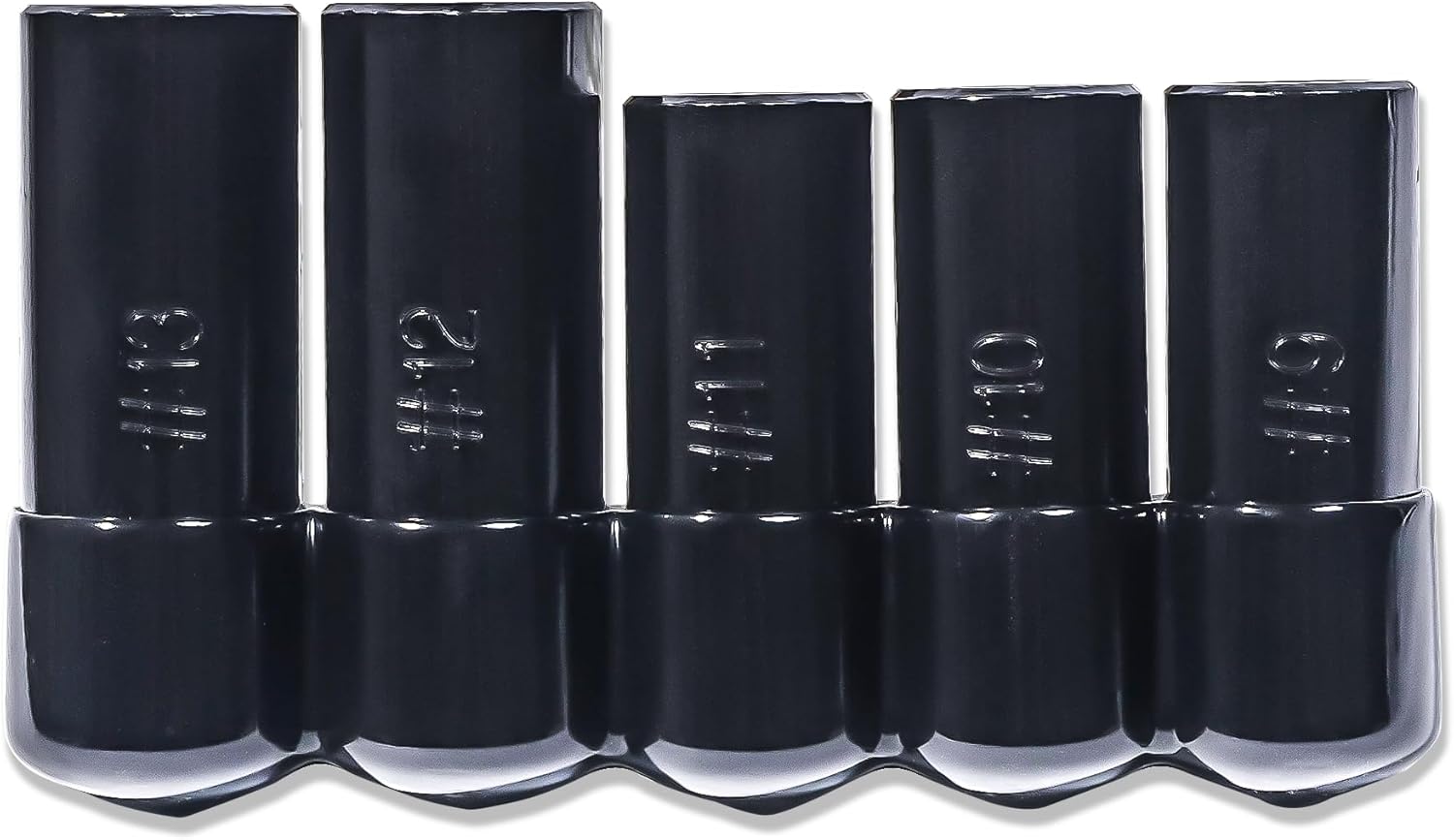 71670 Tap Socket Set, 5 PCS Large Tap Socket Wrench Set Fits 5/8", 11/16", 3/4", 7/8" & 1" Taps, Compatible with M.C.T.I. Standard Taps, 1/2" Drive