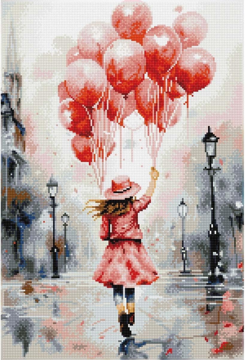 DIAMOND DOTZ Celebration Diamond Painting Kits for Adults - Travel Diamond Art Kits a Relaxing Creative Craft Kit with Dotz Gems 24.4x16.5
