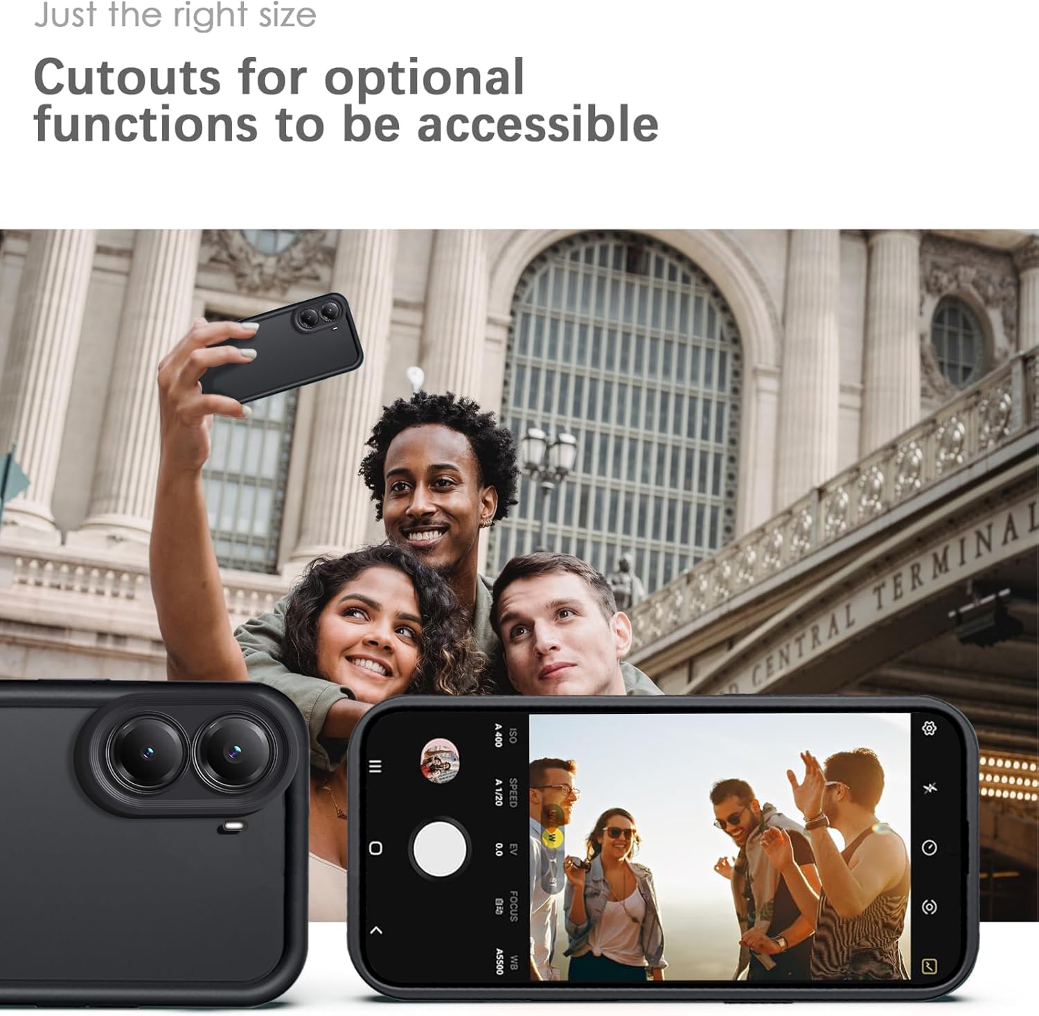 HAOYE Hülle Für Xiaomi Poco X7 Pro 5G – Stoßfestes Silikon-Case Mit Erhöhten Rändern, Schwarz