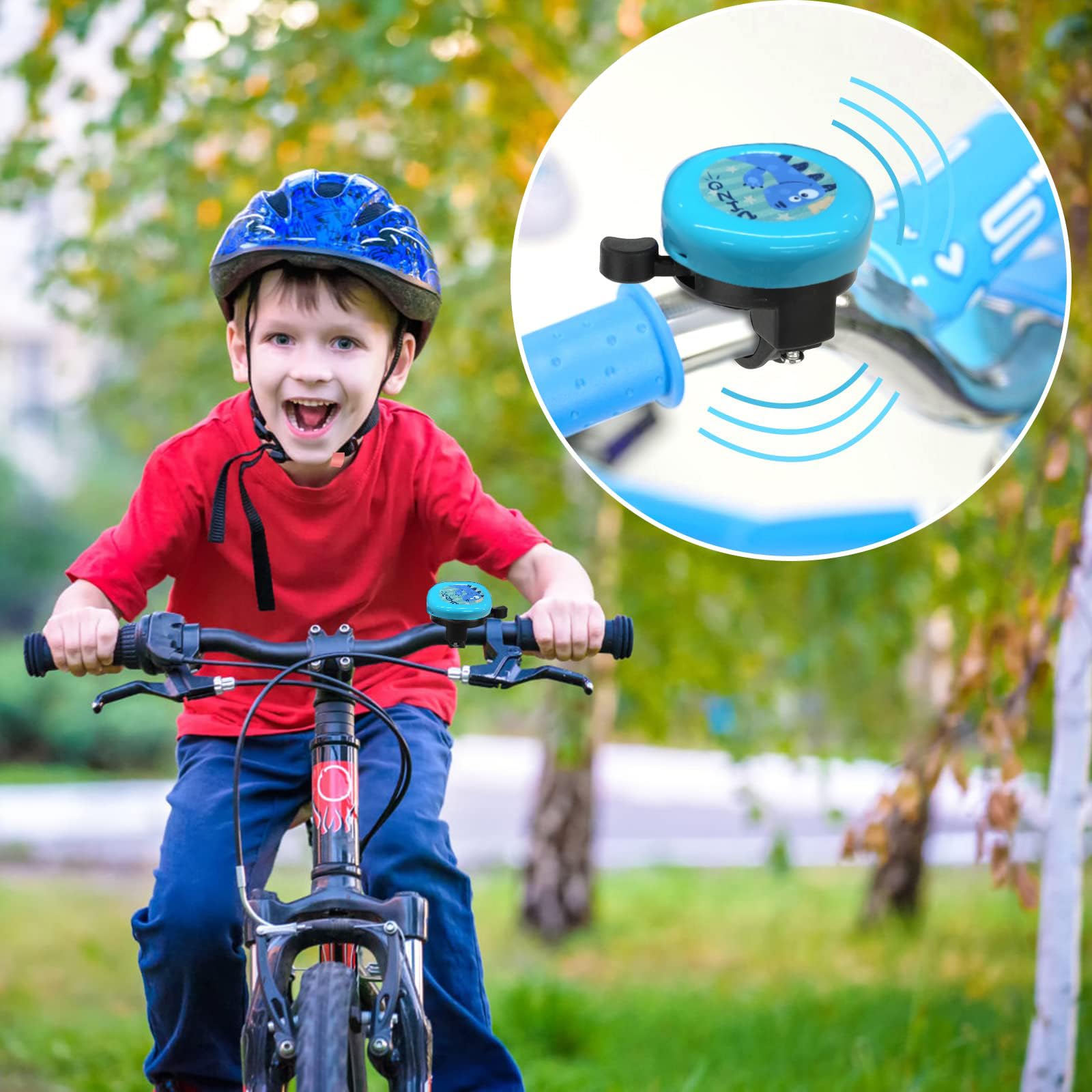 Campanello Bici Dinosauro - Accessorio Per Bambini Con Suono Forte - Foto 7