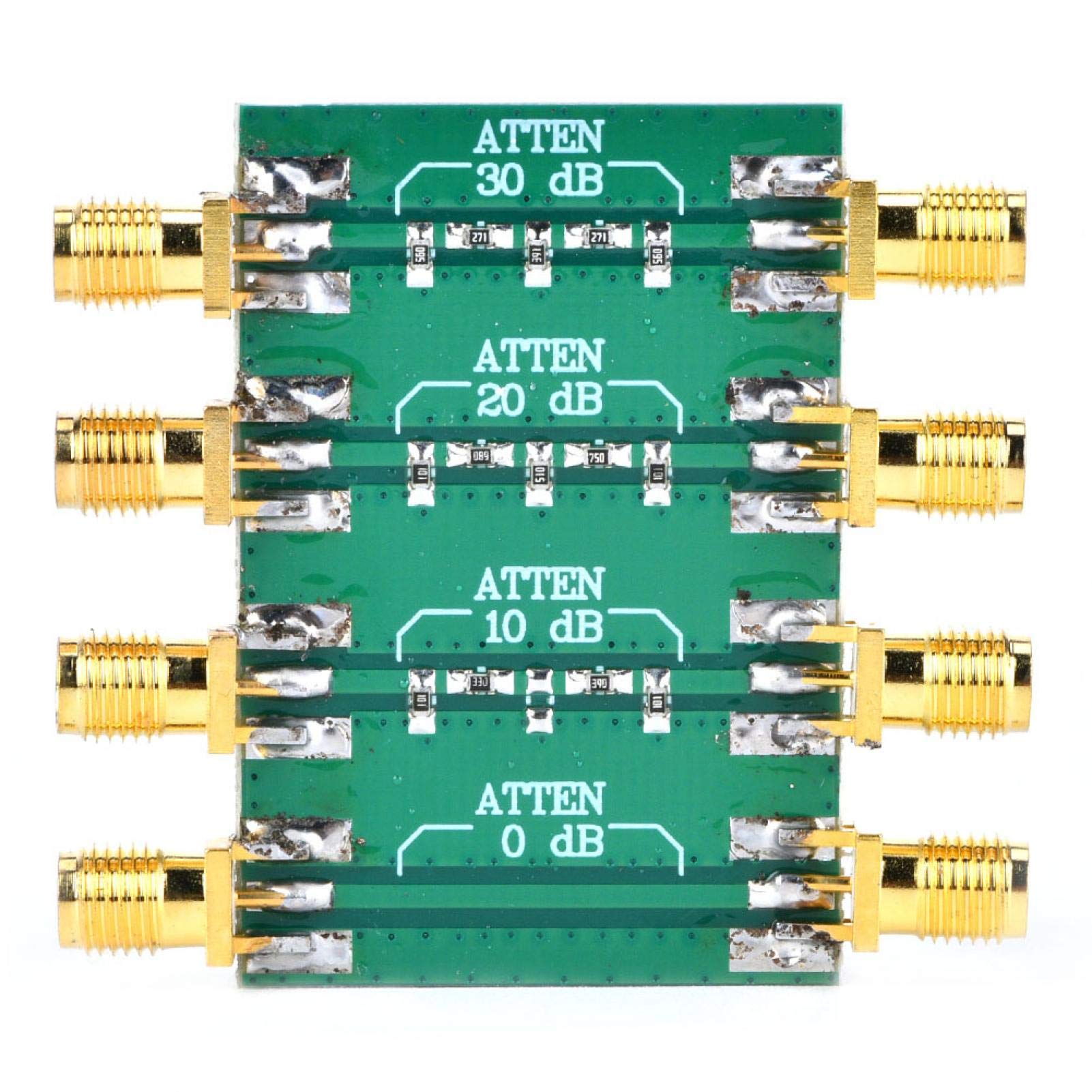 SMA Double Female Head RF Attenuator Highly Reliable Fixed Damper for Electronic Devices Adjust the size of the signals in the circuit.
