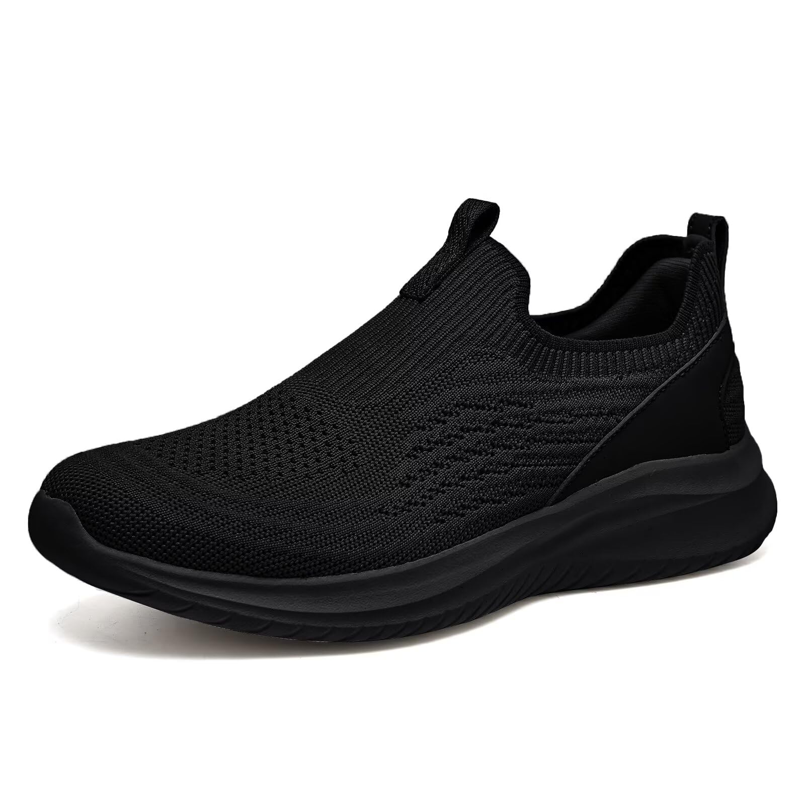 TIOSEBON Damen Walking Tennisschuhe Leichte Strick-Slip-Ons Atmungsaktive Mesh Sneaker Bequem